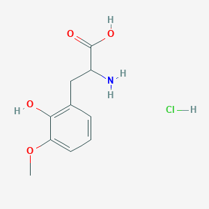 molecular formula C10H14ClNO4 B13584744 2-Amino-3-(2-hydroxy-3-methoxyphenyl)propanoicacidhydrochloride CAS No. 2803855-99-2