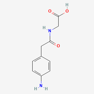 molecular formula C10H12N2O3 B13584757 (2-(4-Aminophenyl)acetyl)glycine 