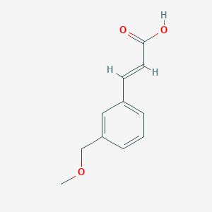 molecular formula C11H12O3 B13584784 3-(3-(Methoxymethyl)phenyl)acrylic acid 