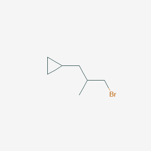 molecular formula C7H13Br B13584838 (3-Bromo-2-methylpropyl)cyclopropane 