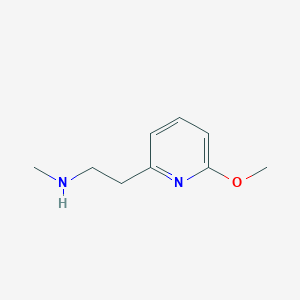 molecular formula C9H14N2O B13584943 2-(6-Methoxypyridin-2-yl)-N-methylethan-1-amine 