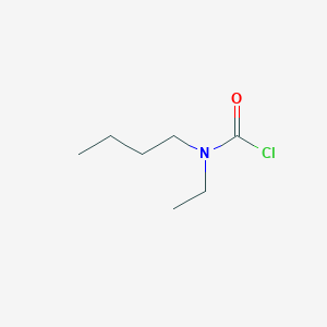 molecular formula C7H14ClNO B13584947 N-butyl-N-ethylcarbamoylchloride 