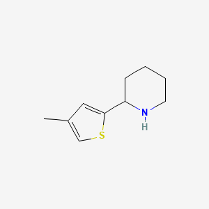 molecular formula C10H15NS B13584959 2-(4-Methylthiophen-2-yl)piperidine CAS No. 526183-34-6