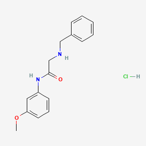 2-Benzylamino-N-(3-methoxy-phenyl)-acetamide hydrochloride