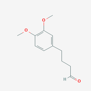 molecular formula C12H16O3 B13585000 4-(3,4-Dimethoxyphenyl)butanal 