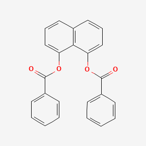 molecular formula C24H16O4 B1358502 Naphthalene-1,8-diyl dibenzoate CAS No. 331711-99-0