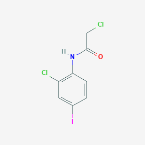 molecular formula C8H6Cl2INO B13585078 2-chloro-N-(2-chloro-4-iodophenyl)acetamide 