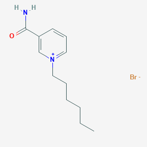 1-Hexylpyridin-1-ium-3-carboxamide;bromide