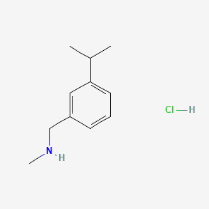 molecular formula C11H18ClN B13585133 Methyl({[3-(propan-2-yl)phenyl]methyl})aminehydrochloride CAS No. 2792186-46-8