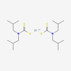 molecular formula C18H36N2S4Zn B1358516 Zinc diisobutyldithiocarbamate CAS No. 36190-62-2