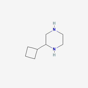 molecular formula C8H16N2 B13585204 2-Cyclobutylpiperazine 