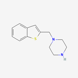 molecular formula C13H16N2S B13585219 1-(Benzo[b]thiophen-2-ylmethyl)piperazine CAS No. 524673-96-9