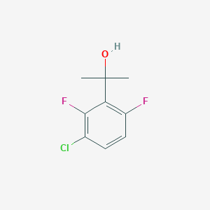 molecular formula C9H9ClF2O B13585225 2-(3-Chloro-2,6-difluorophenyl)propan-2-ol 