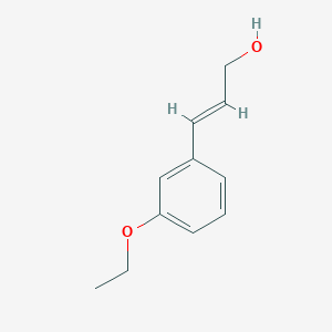 molecular formula C11H14O2 B13585286 3-(3-Ethoxyphenyl)prop-2-en-1-ol 