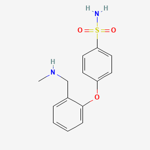 molecular formula C14H16N2O3S B1358530 4-(2-((甲基氨基)甲基)苯氧基)苯磺酰胺 CAS No. 902836-97-9