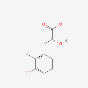 molecular formula C11H13FO3 B13585342 Methyl 3-(3-fluoro-2-methylphenyl)-2-hydroxypropanoate 