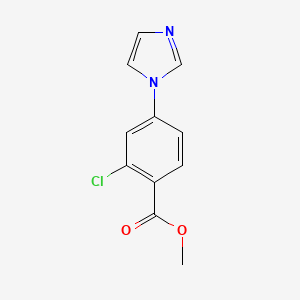Methyl 2-chloro-4-(1H-imidazol-1-yl)-benzenecarboxylate