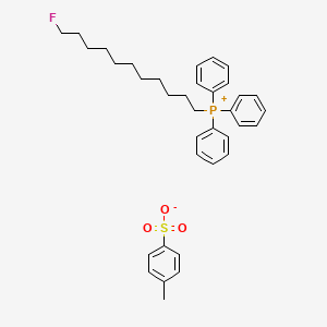 molecular formula C36H44FO3PS B13585361 (11-Fluoroundecyl)triphenylphosphanium4-methylbenzene-1-sulfonate 