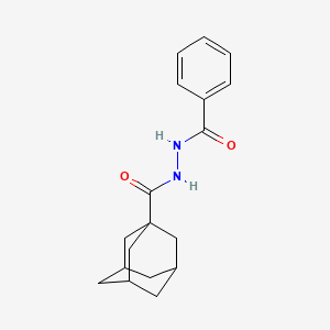 molecular formula C18H22N2O2 B13585362 N'-(adamantane-1-carbonyl)benzohydrazide 