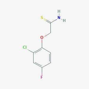molecular formula C8H7ClFNOS B1358537 2-(2-Chloro-4-fluorophenoxy)ethanethioamide CAS No. 952183-08-3