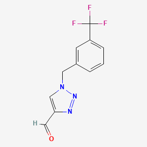 1-[3-(Trifluoromethyl)benzyl]-1H-1,2,3-triazole-4-carbaldehyde