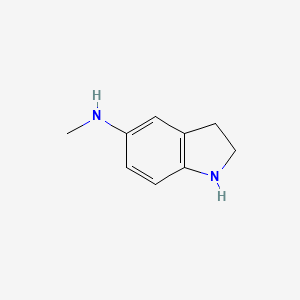 molecular formula C9H12N2 B13585394 N-Methylindolin-5-amine 