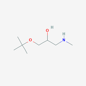 molecular formula C8H19NO2 B13585399 [3-(Tert-butoxy)-2-hydroxypropyl](methyl)amine 