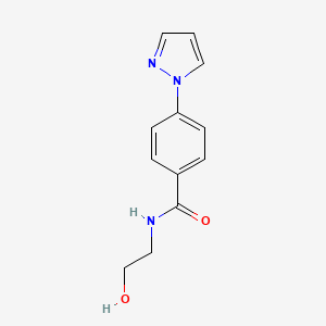 N-(2-Hydroxyethyl)-4-(1H-pyrazol-1-yl)-benzenecarboxamide