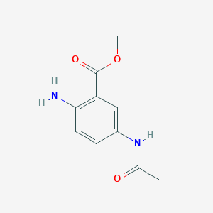 molecular formula C10H12N2O3 B13585439 Methyl 2-amino-5-acetamidobenzoate 