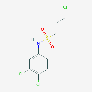 molecular formula C9H10Cl3NO2S B1358546 3-氯-N-(3,4-二氯苯基)-1-丙磺酰胺 CAS No. 952182-56-8