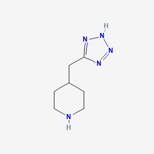 molecular formula C7H13N5 B13585465 4-(2H-tetrazol-5-ylmethyl)piperidine 