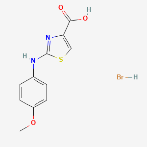 2-((4-Methoxyphenyl)amino)thiazole-4-carboxylic acid hydrobromide