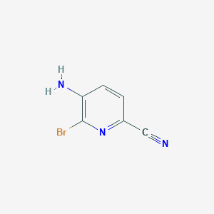 molecular formula C6H4BrN3 B1358548 5-氨基-6-溴吡啶-2-碳腈 CAS No. 849353-22-6