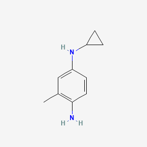 molecular formula C10H14N2 B13585497 N1-Cyclopropyl-3-methylbenzene-1,4-diamine 