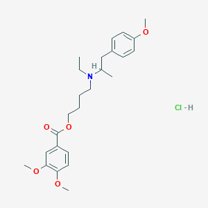 molecular formula C₂₅H₃₆ClNO₅ B135855 Mebeverine hydrochloride CAS No. 2753-45-9