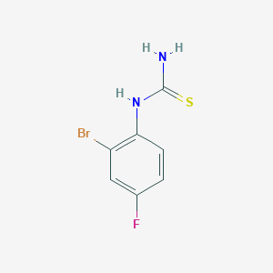 molecular formula C7H6BrFN2S B1358550 (2-Bromo-4-fluorophenyl)thiourea CAS No. 952182-71-7
