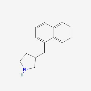 molecular formula C15H17N B13585520 3-(Naphthalen-1-ylmethyl)pyrrolidine 