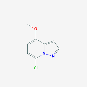molecular formula C8H7ClN2O B13585526 7-Chloro-4-methoxypyrazolo[1,5-a]pyridine 