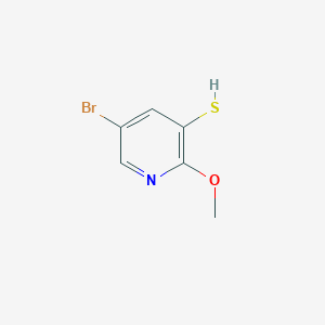 molecular formula C6H6BrNOS B13585548 5-Bromo-2-methoxypyridine-3-thiol 