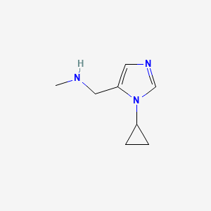 molecular formula C8H13N3 B13585558 [(1-cyclopropyl-1H-imidazol-5-yl)methyl](methyl)amine 