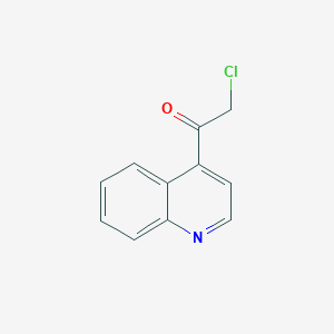 molecular formula C11H8ClNO B13585565 2-Chloro-1-(quinolin-4-YL)ethanone 