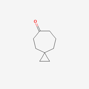 molecular formula C9H14O B13585581 Spiro[2.6]nonan-6-one 