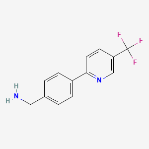 {4-[5-(Trifluoromethyl)pyridin-2-yl]phenyl}methylamine