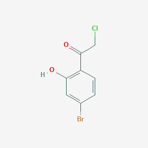 molecular formula C8H6BrClO2 B13585769 1-(4-Bromo-2-hydroxyphenyl)-2-chloroethan-1-one 