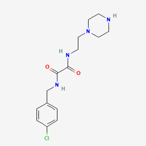 molecular formula C15H21ClN4O2 B13585773 N-[(4-Chlorophenyl)methyl]-N'-[2-(piperazin-1-YL)ethyl]ethanediamide 