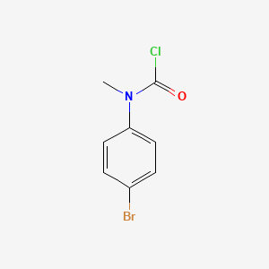 molecular formula C8H7BrClNO B13585844 N-(4-bromophenyl)-N-methylcarbamoyl chloride 