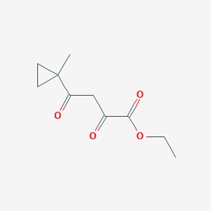 molecular formula C10H14O4 B13585864 Ethyl 4-(1-methylcyclopropyl)-2,4-dioxobutanoate 