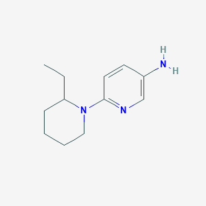 molecular formula C12H19N3 B1358589 6-(2-Ethylpiperidin-1-yl)pyridin-3-amine CAS No. 1017358-22-3