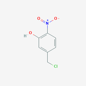 molecular formula C7H6ClNO3 B13585908 5-(Chloromethyl)-2-nitrophenol 