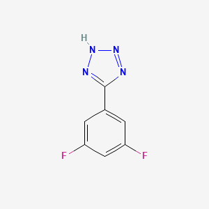 molecular formula C7H4F2N4 B13585911 5-(3,5-difluorophenyl)-1H-1,2,3,4-tetrazole 